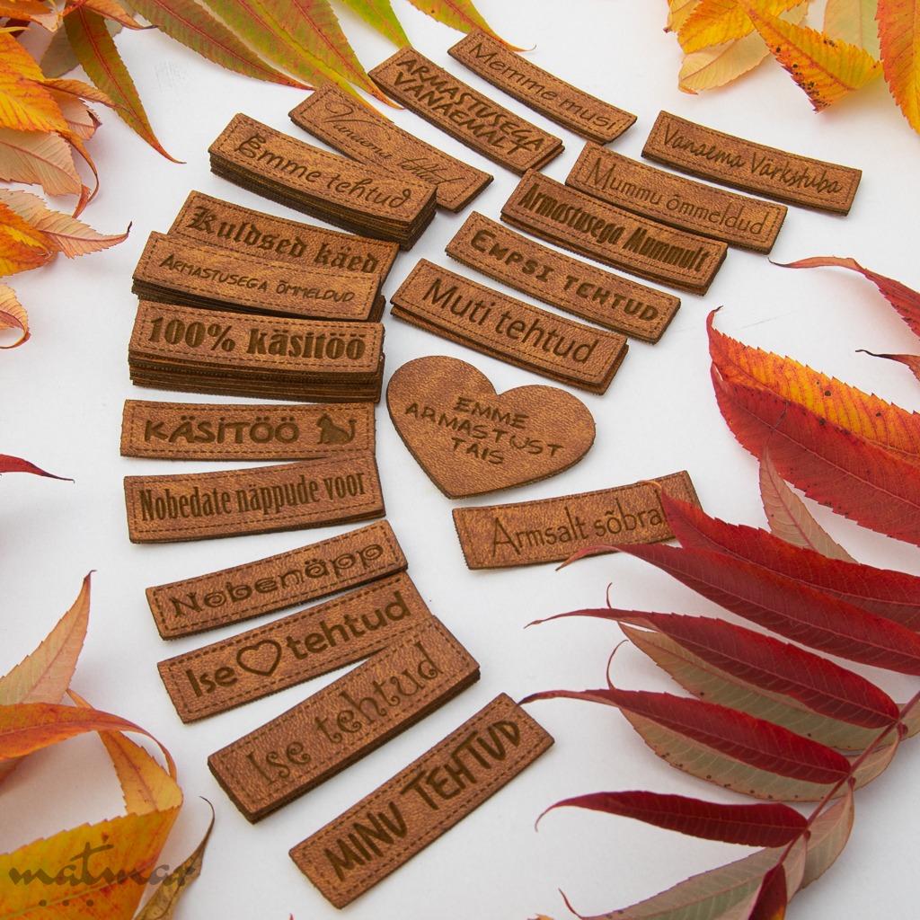 Kunstahast õmmeldavad sildid-1