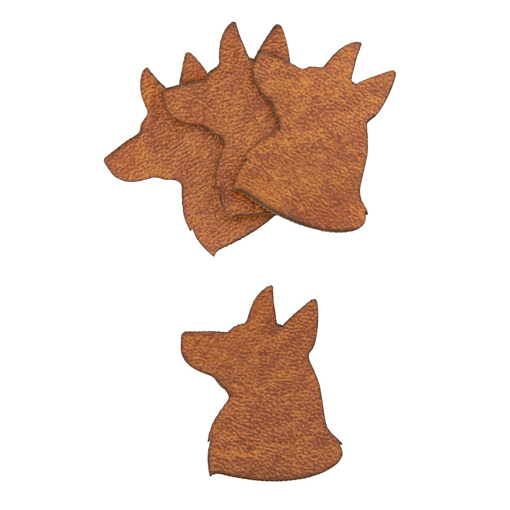 Kunstnahast siluett koera pea