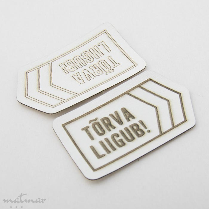 Kunstnahast silt – oma logo või kujundusega