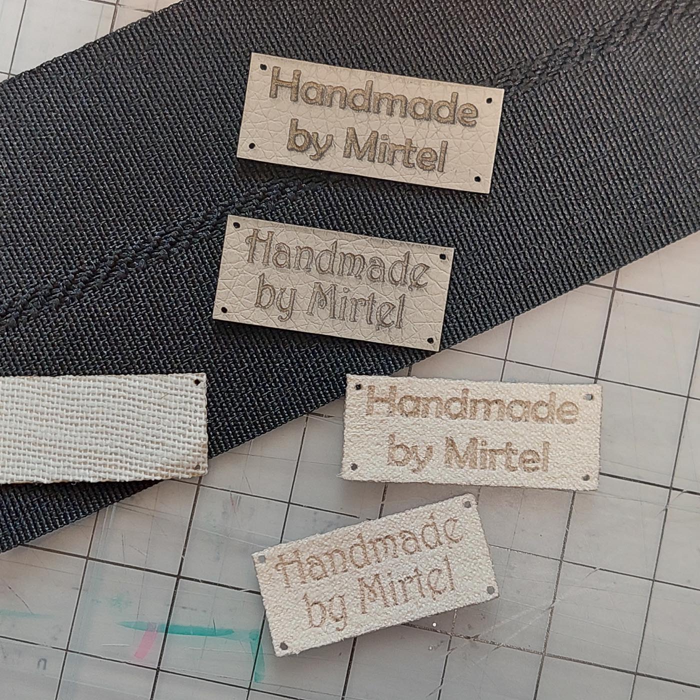 Beež kunstnahast eritellimus silt oma logo või kujundusega