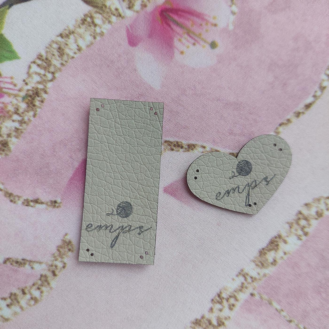 Beež kunstnahast eritellimus silt oma logo või kujundusega