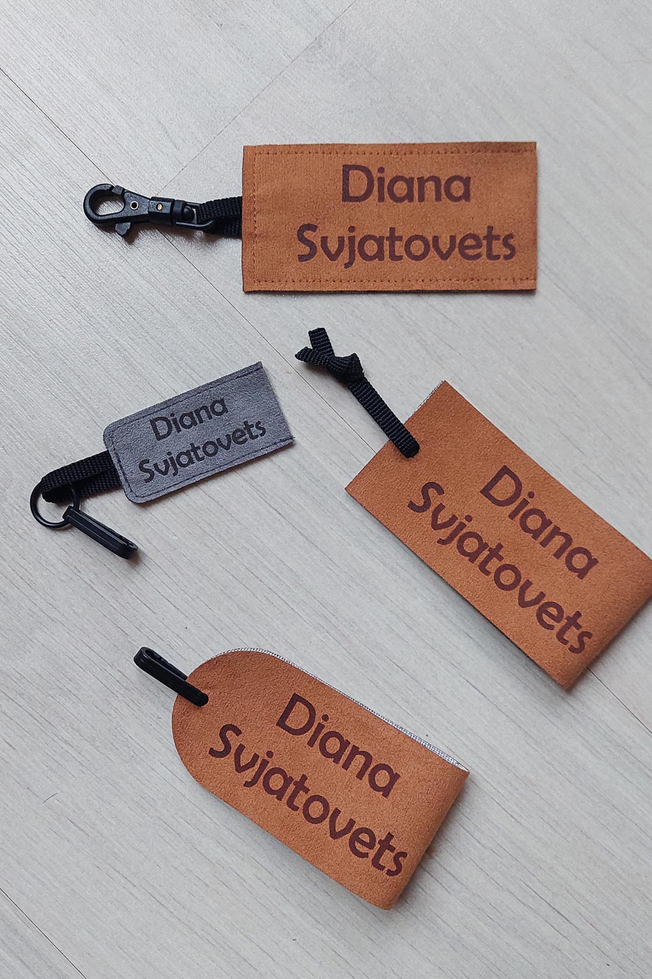 Pruun kangast eritellimus silt oma logo või kujundusega