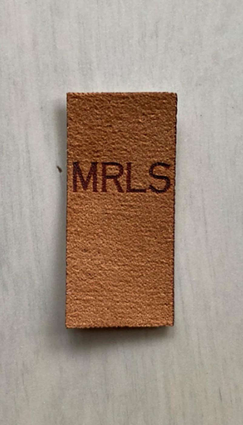 Pruun kangast eritellimus silt oma logo või kujundusega