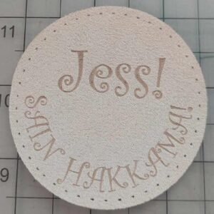 Kunstnahast  eritellimus silt oma logo või kujundusega