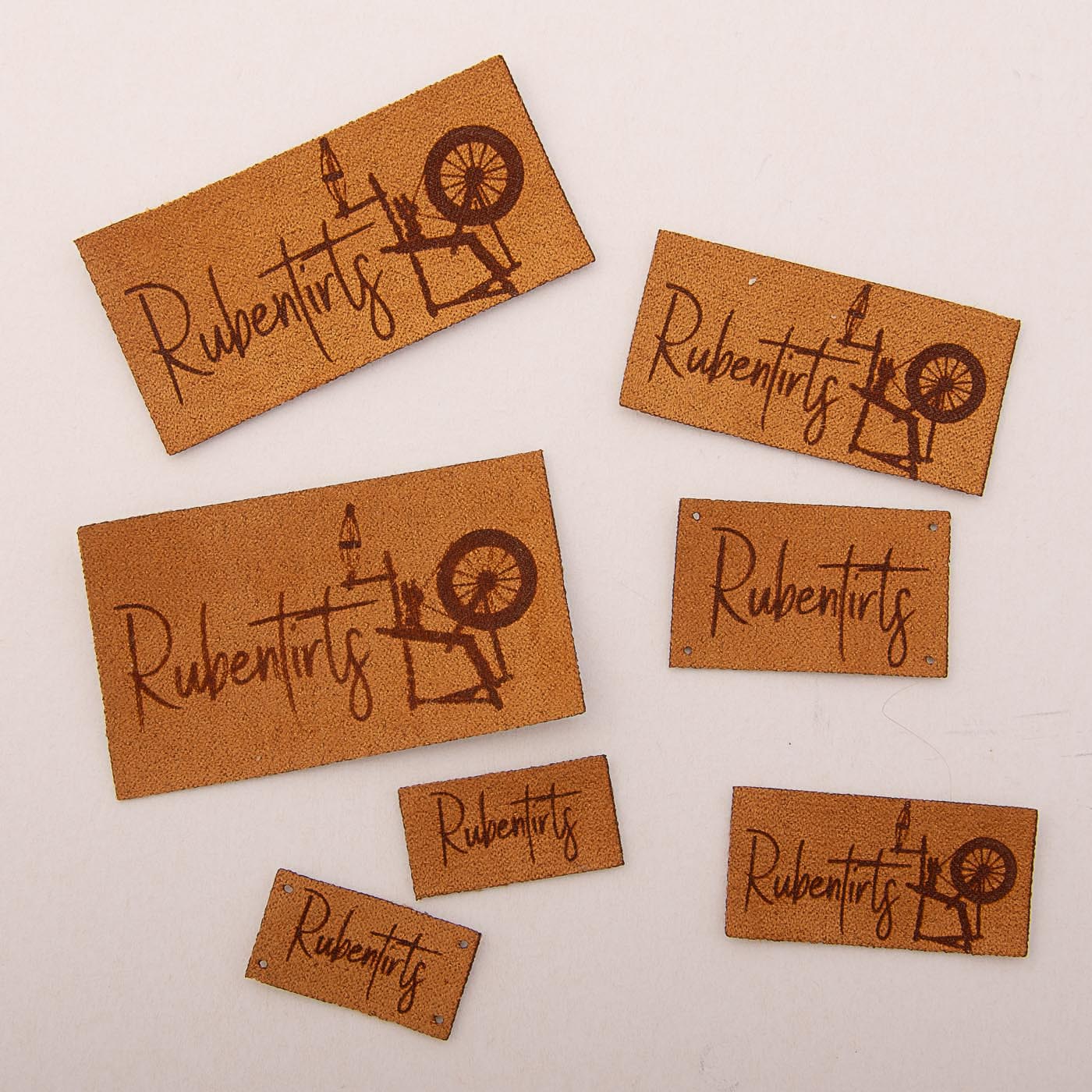 Pruun kangast eritellimus silt oma logo või kujundusega