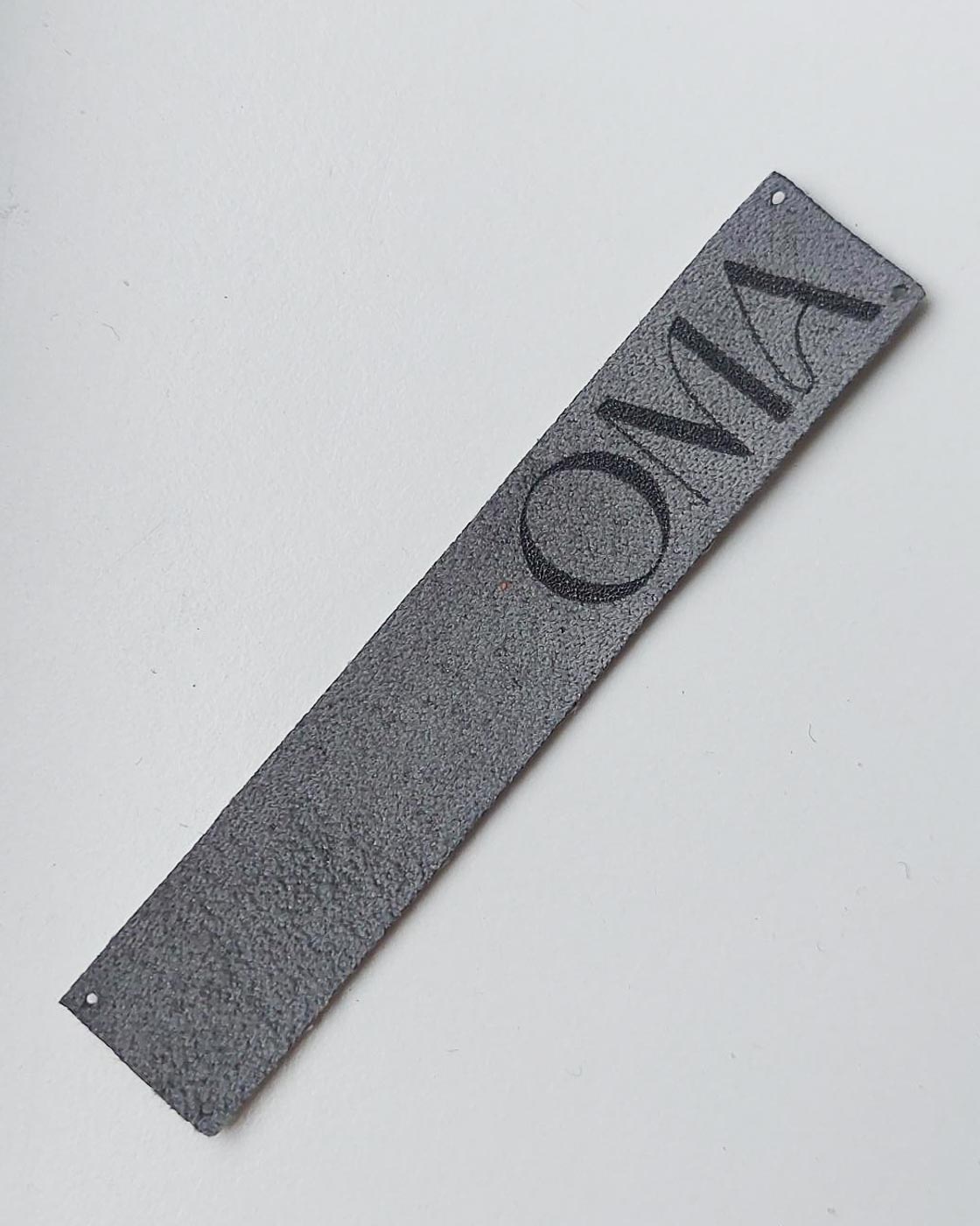 Hall seemisnahast eritellimus silt oma logo või kujundusega