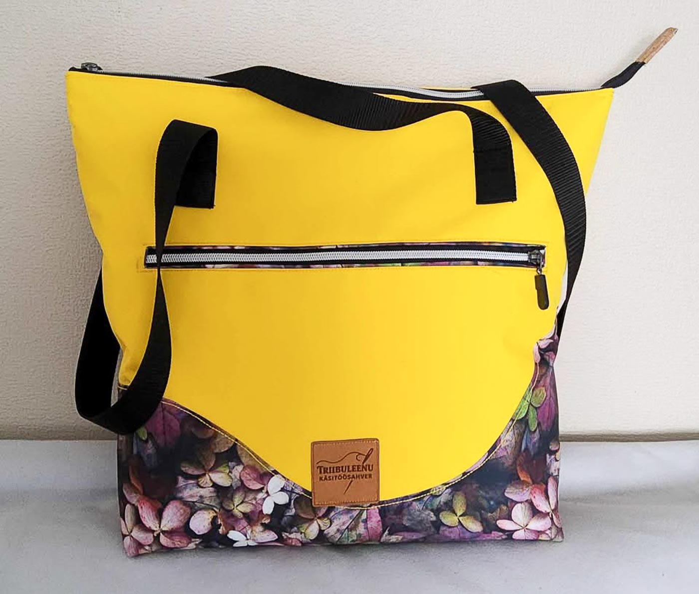 Pruun kangast eritellimus silt oma logo või kujundusega