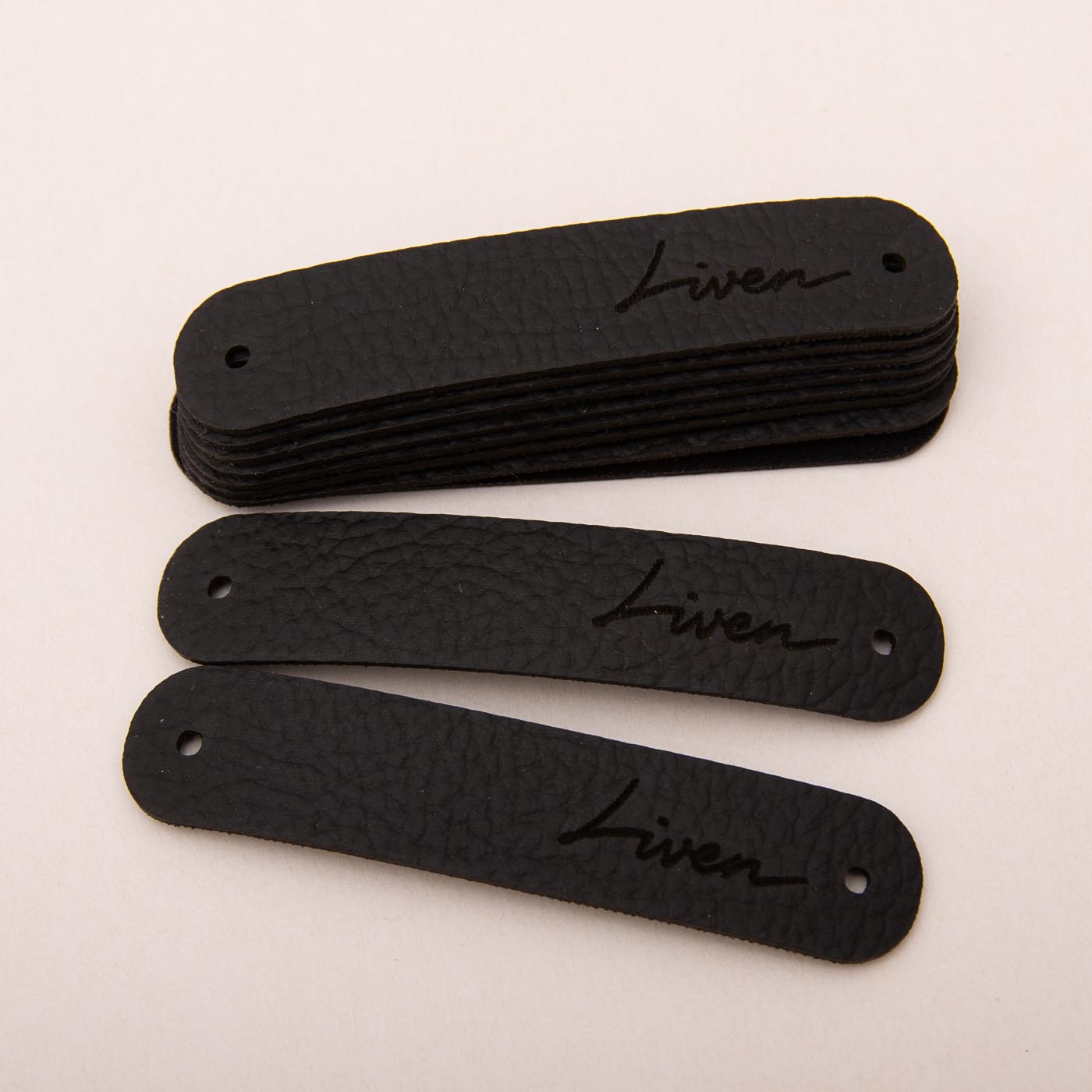 Must kunstnahast eritellimus silt oma logo või kujundusega