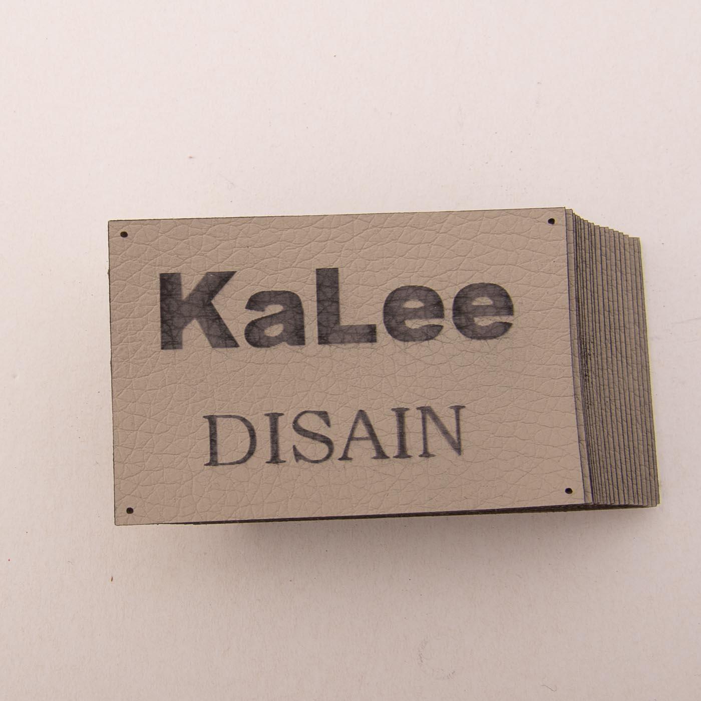 Beež kunstnahast eritellimus silt oma logo või kujundusega