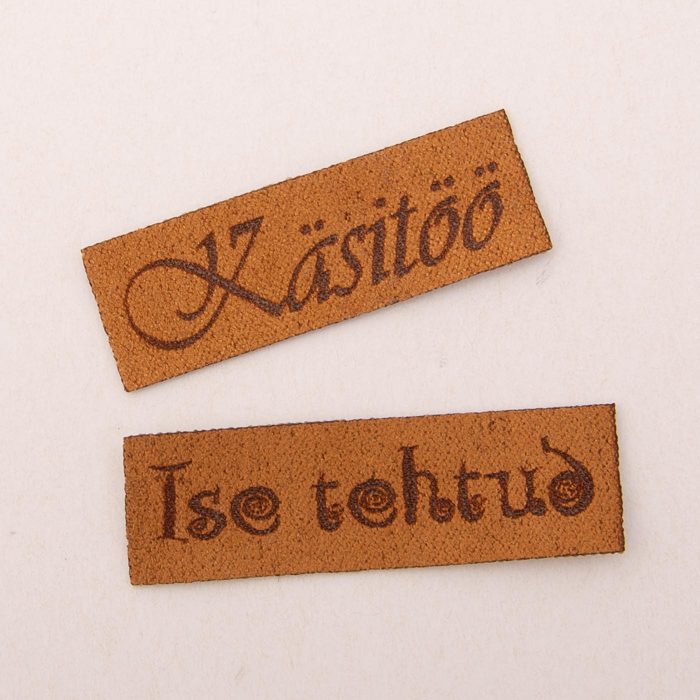 Pruun kangast eritellimus silt oma logo või kujundusega