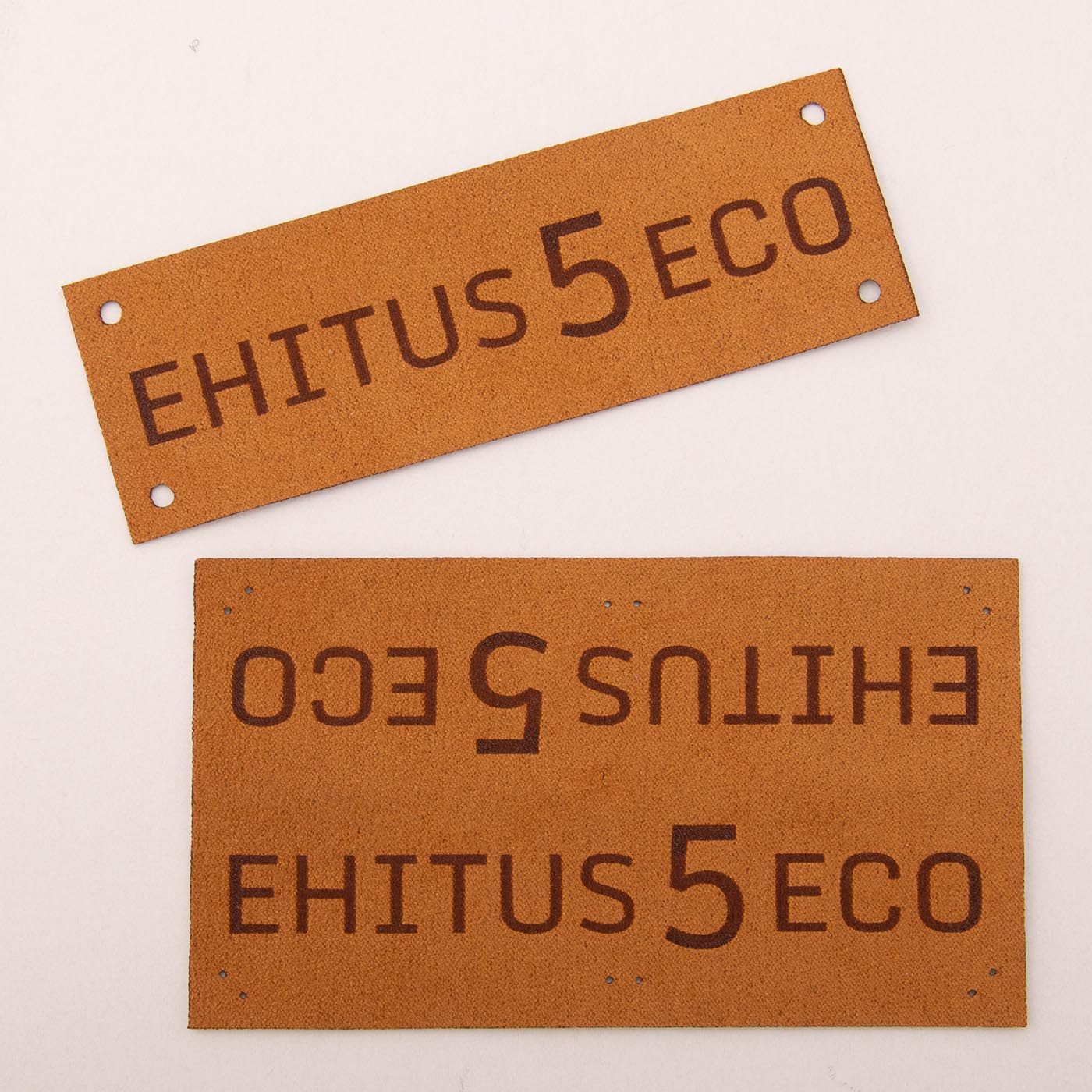 Pruun kangast eritellimus silt oma logo või kujundusega