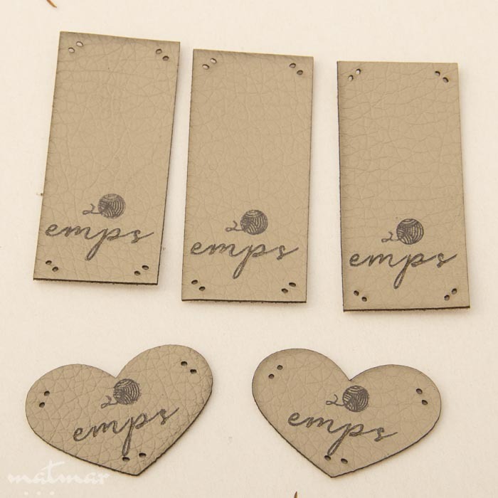 Beež kunstnahast eritellimus silt oma logo või kujundusega